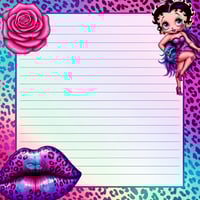 Image 6 of RAINBOW BETTY BOOP FULLY CUSTOMIZABLE STATIONARY GIFT SET