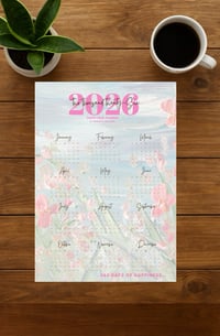 Image 2 of HAPPY YEAR WALL PLANNER 2026 PHYSICAL VERSION