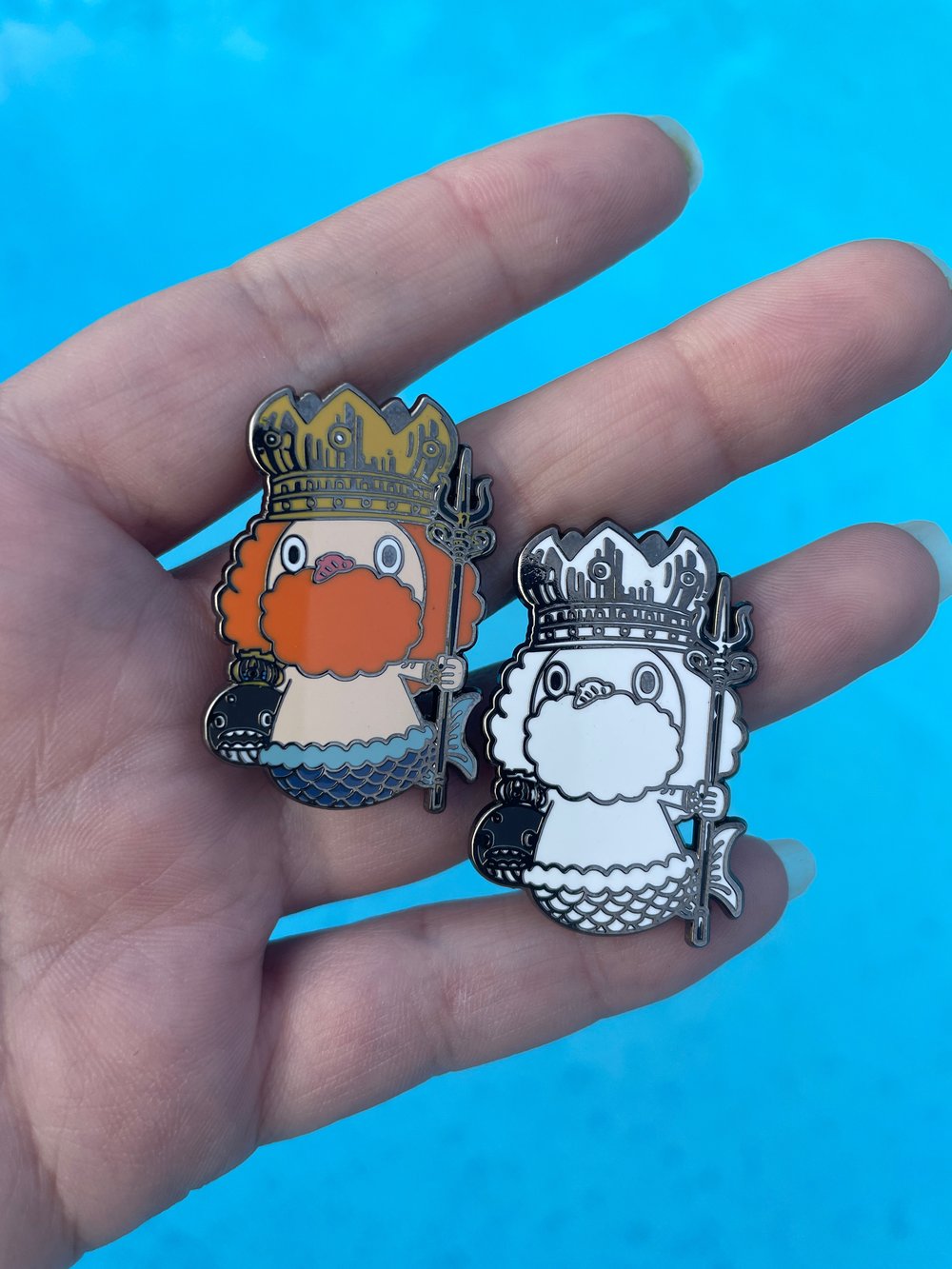 Image of King Of The Sea Enamel Pin