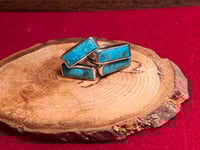 Turquoise Rectangle rings