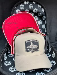 Image 1 of Chasin Tails Logo - Tan w/ Red Underbrim