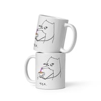 Image 3 of White glossy mug TEA