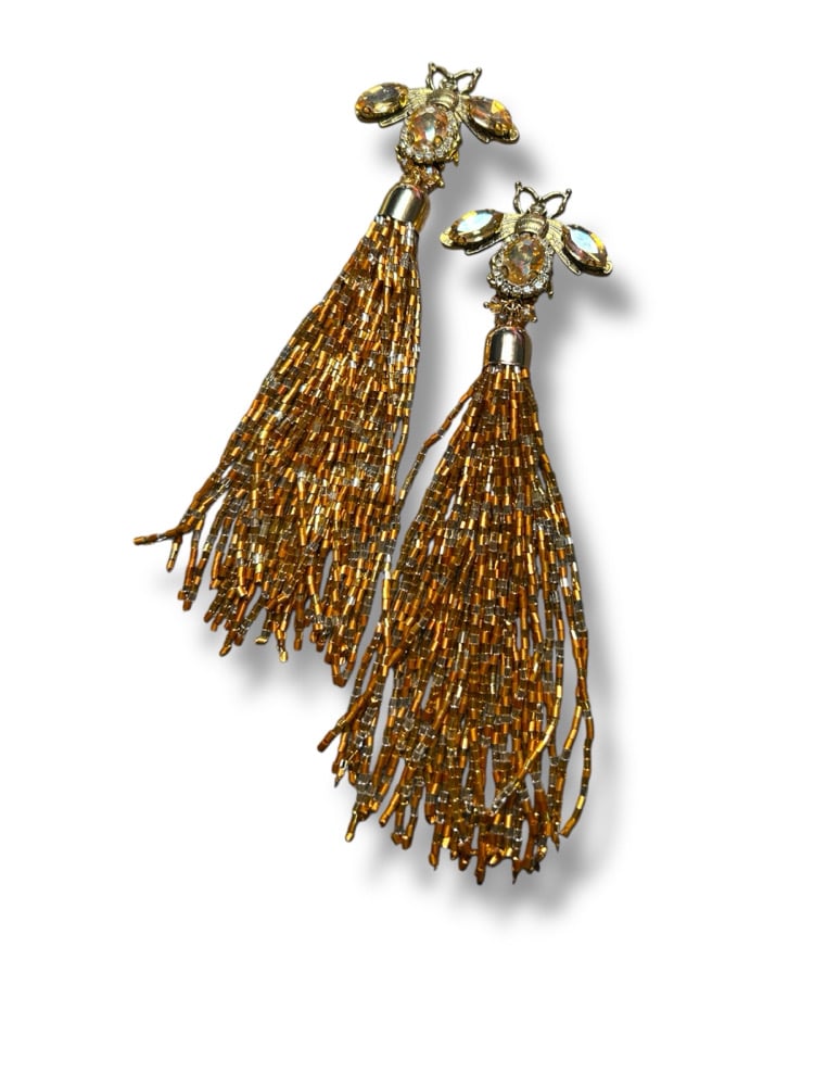 Image of Golden Bee earrings 