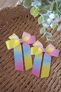 Image 3 of 4" rainbow bows