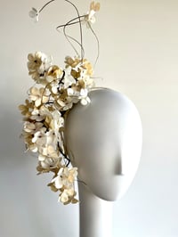 Image 1 of Cream hydrangea headpiece
