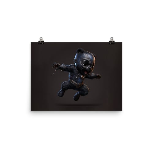 Image of Marvel Babies - Black Panther - T'Challa | Photo paper poster