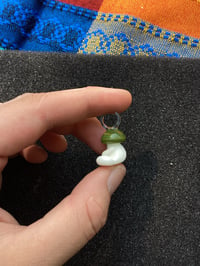 Image 5 of Mixed Green Mushroom Character Pendant 