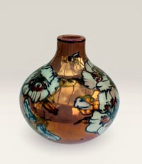 Image 2 of “Cherry blossom” reduction lustre vase