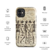 Image 2 of Gothic Aesthetic Detailed Human Skeleton Anatomy Illustration Tough Case for iPhone®