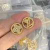 New Gold plated LV Earrings 