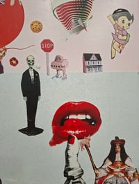 Image 3 of "Hot Lips" original collage