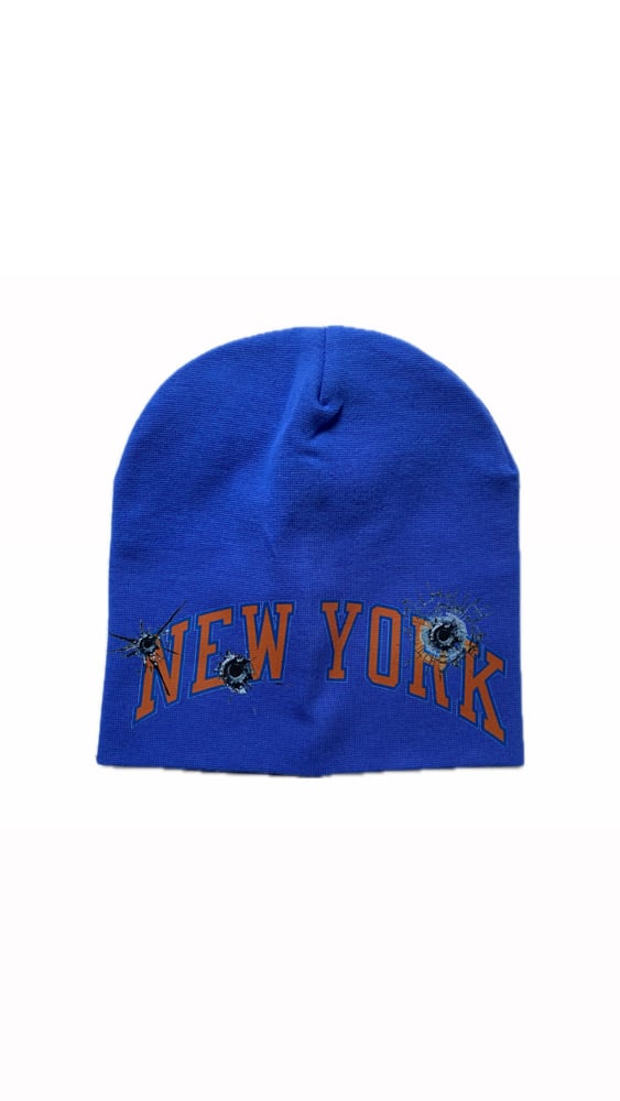 Image of NEW YORK BULLET HOLE BEANIE