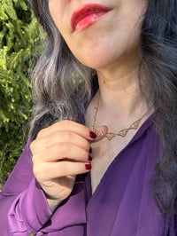 Image 6 of Collier draperie plaqué or, filigrané, début 1900!