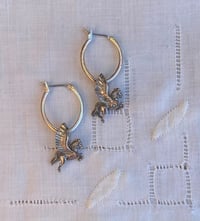 Vintage Pegasus Hoop Earrings
