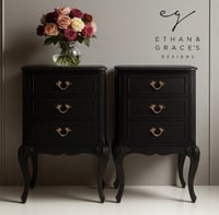 Image 1 of Stunning Olympus black bedside tables 