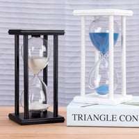 Image 1 of 30 Minutes Sand Hourglass Countdown Timing Modern Wooden Sandglass Timer Home Decor Ornaments Reloj 