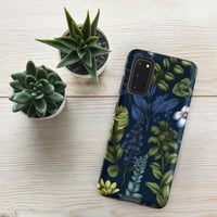 Image 9 of Art Nouveau Inspired Blue Boho Floral Tough case for Samsung®