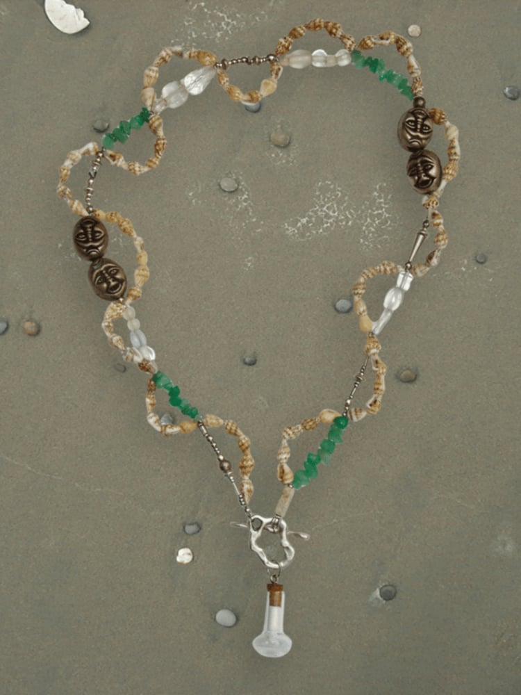 Image of MESSAGE IN A BOTTLE NECKLACE