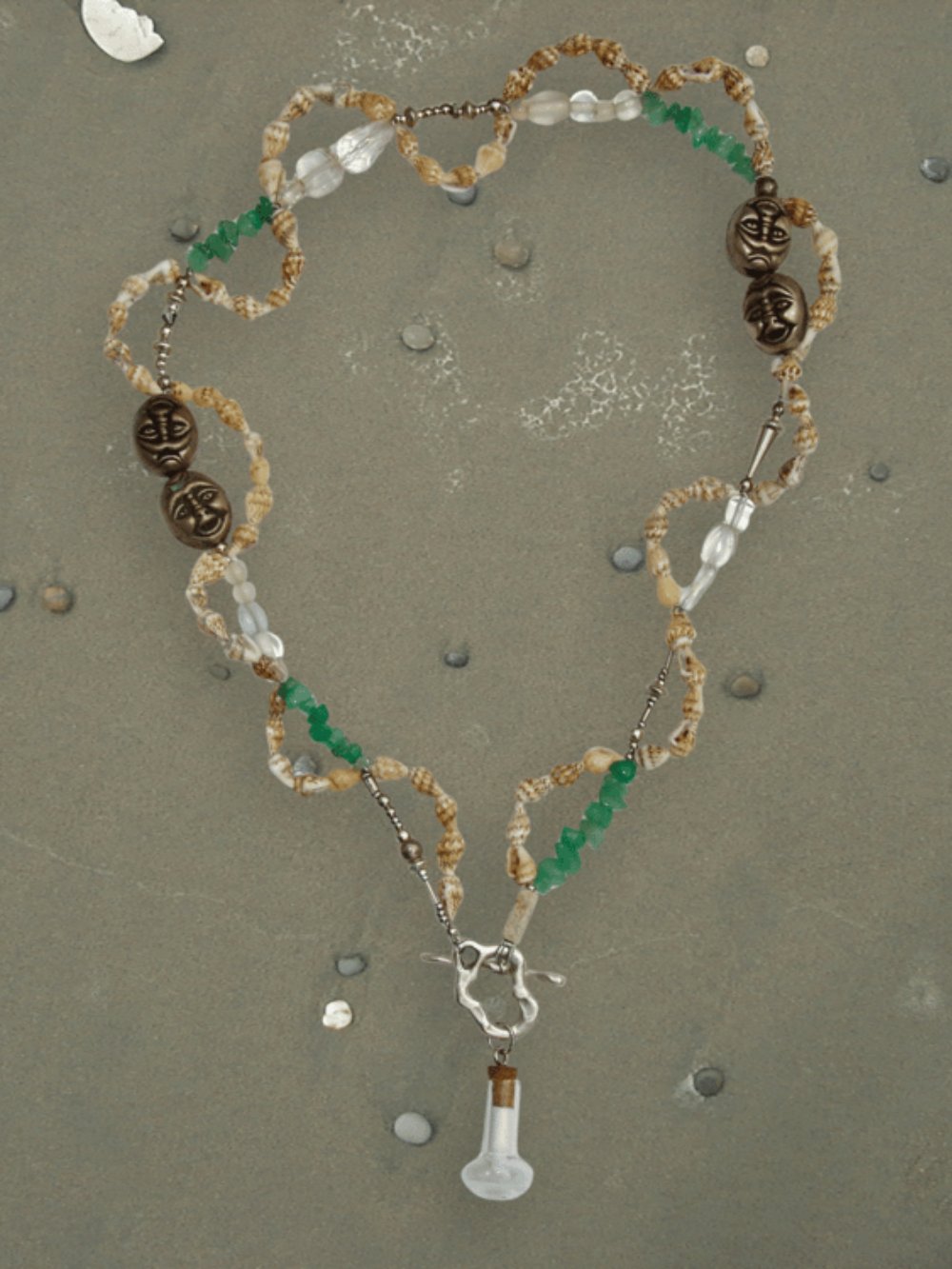 Image of MESSAGE IN A BOTTLE NECKLACE