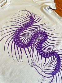 Image 1 of Stencil Purple Centipede