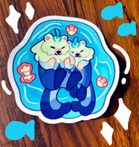 Image 2 of Leisurely Otter Keychain/Sticker