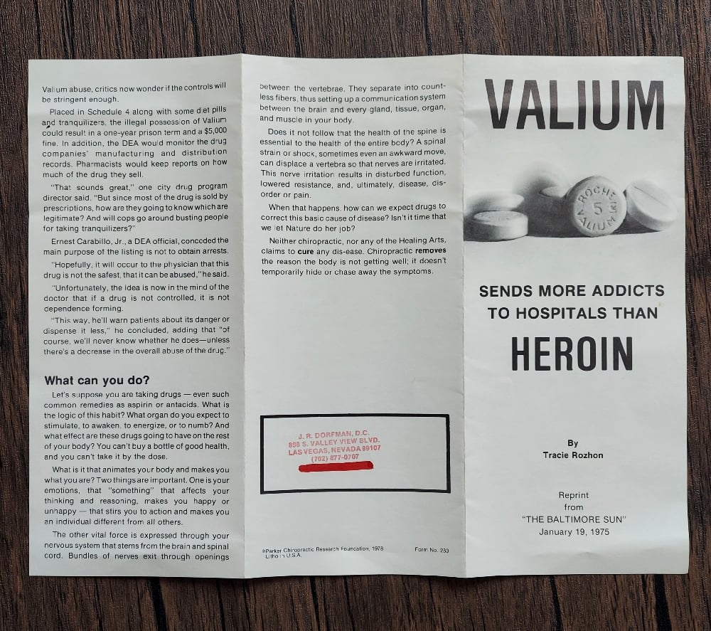 Valium Sends More Addicts to Hospitals Than Heroin, by Tracie Rozhon