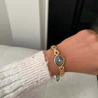 Image 3 of Extremely RARE-Vintage Gold Tone SEIKO Unique Black dial 