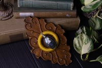 Image 4 of Yellow linen labradorite wall hanger