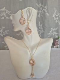 Image 3 of 18k gold plated necklace with matching earrings 