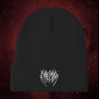 White Logo Embroidered Beanie