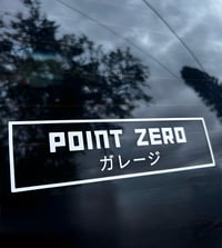 Image 1 of POINT ZERO ガレージ  WHITE VINYL CUT OUT