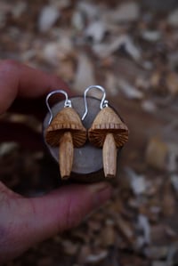 Image 2 of Woodland Mushroom Earrings 