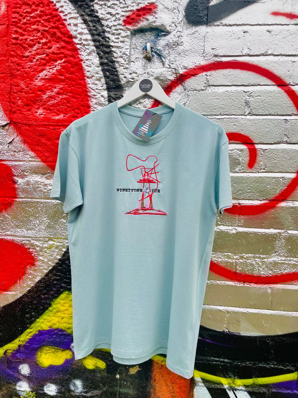 Image of Ice Blue Lighthouse Sketch Tee