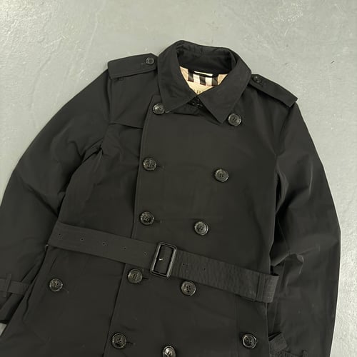 Image of Burberry Brit nylon trench coat, size small