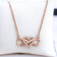 Image 1 of Infinity heart necklace 