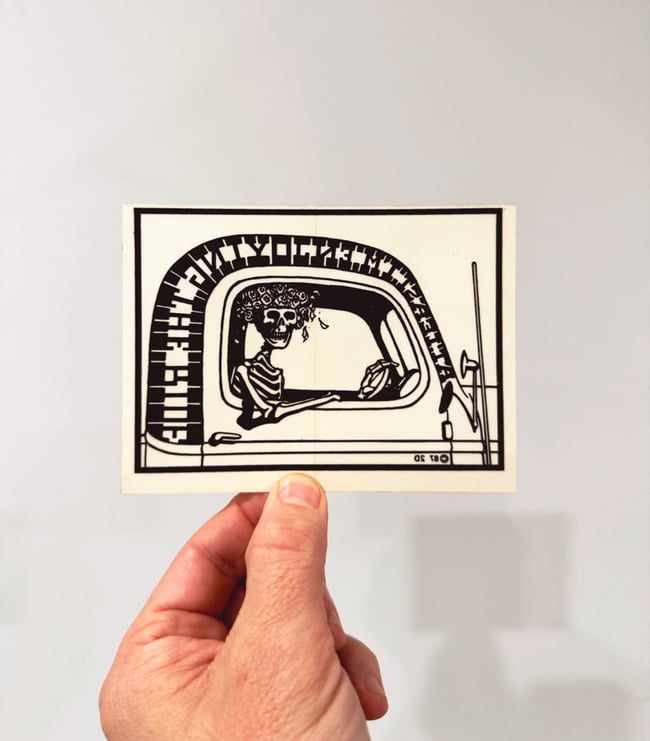 1987 At Least I’m Enjoying the Ride 4.5” Sticker 