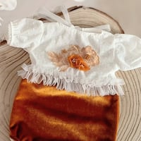 Image 2 of Photo props | newborn bodysuit - Hariette - honey