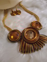 Image 3 of CINNAMON BROWN NECKLACE SET