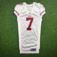 Image 1 of 2011 Reebok NFL Team Issued Rookie Jersey San Francisco 49ers Colin Kaepernick Sz. 42 White
