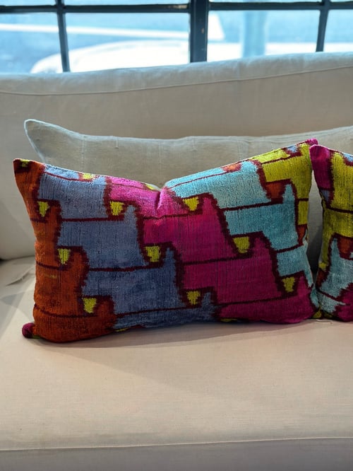 Image of Ribbon Ikat Cushion 