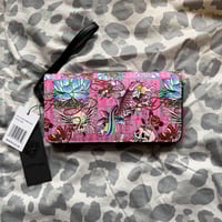 Image 2 of ($30 nwt) Ed hardy pink bling wallet 