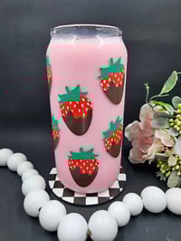 Image 1 of Chocolate Strawberries Libbey Glass Cup