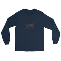 Image 7 of CAT PETTING CHART LONG SLEEVE SHIRT