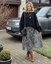 Image 3 of PRINTED MESH JUMPER DRESS