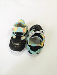 Image 3 of L-Run Toddler Mesh Aqua/Blk Sneakers/Water Athletic Shoe with Paste Accents