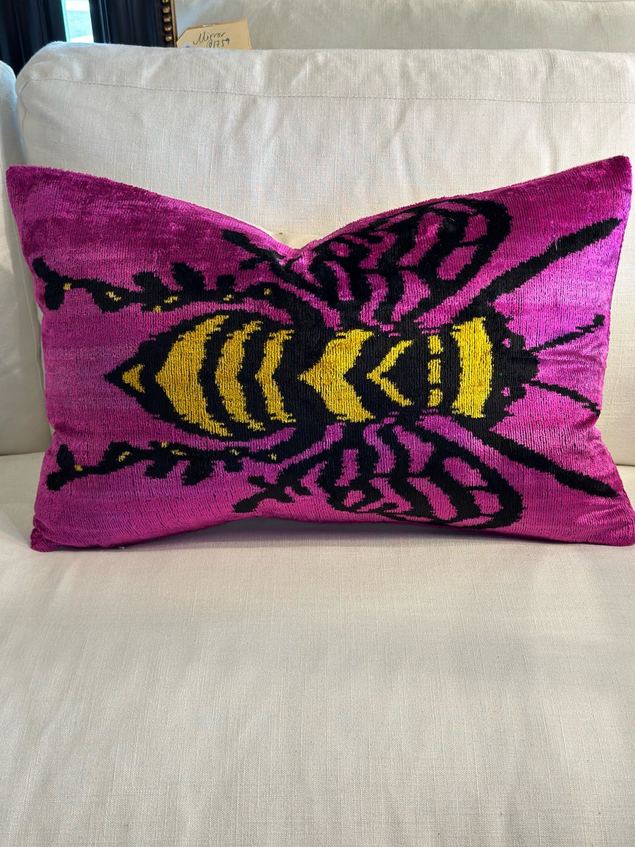 Image of Ikat Bee Cushion