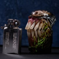 Image 25 of Xenomorph Skull Slim Zippo Lighter/Bleeding Drone/glow in the dark