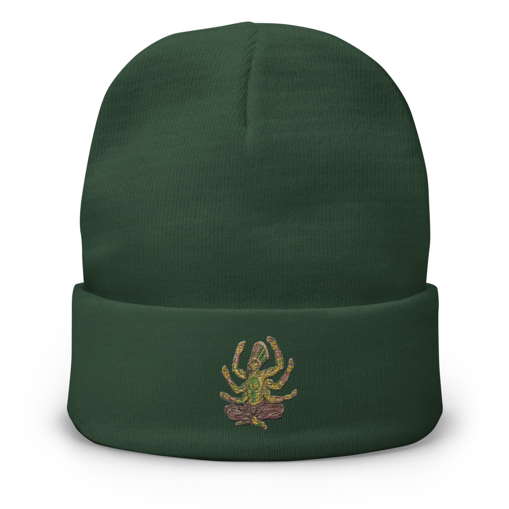 "BaBa NtchR" Embroidered Beanie [ART ILLUSTRATED BY GREGORY HAWKINS]