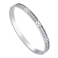 Image 3 of Crystal Heart Bangle