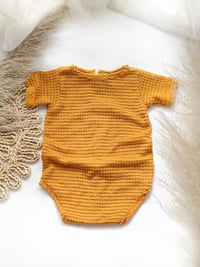 Image 3 of Boys bodysuit Patrick - honey | photo props | 12-18 months
